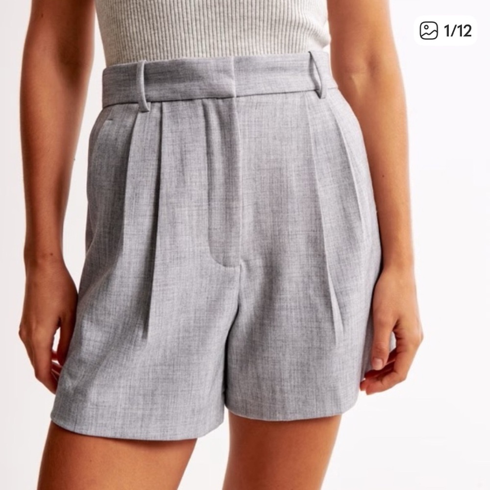 Abercrombie A&F Sloane grey gray Women's Shorts 26 EUC look!